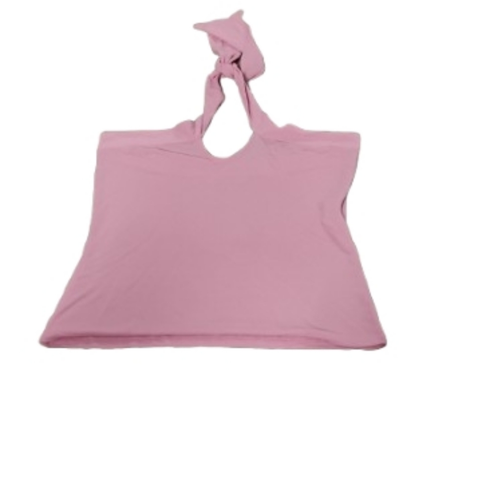 Vintage 2000s Y2K Jill Stuart Halter Solid Pink Top